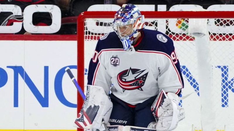 Elvis Merzļikins. Foto: USA TODAY Sports/Scanpix