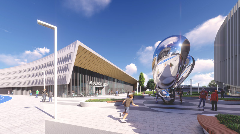 Daugavas ledus halles vizualizācija. Foto: daugavasstadions.lv