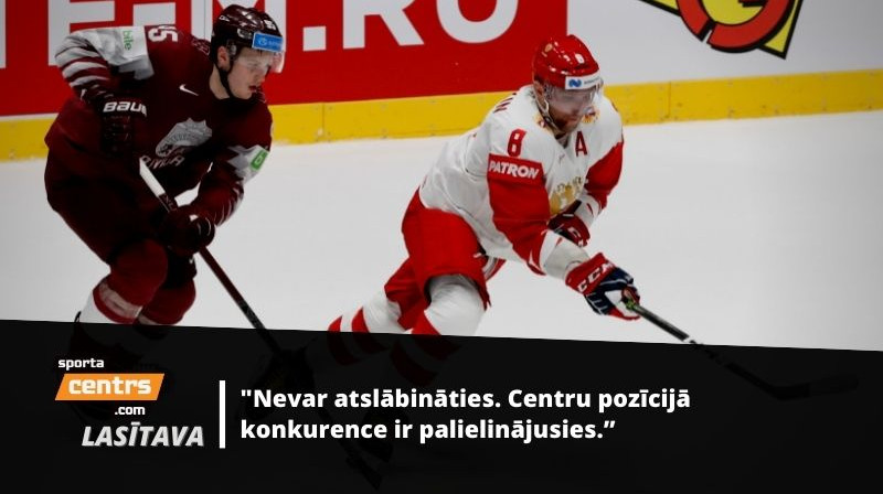 Oskars Batņa un Aleksandrs Ovečkins. Foto: Reuters/Scanpix