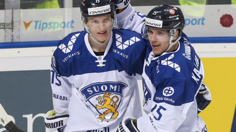 Antons Lundells un Jere Karjalainens. Foto: EPA/Scanpix