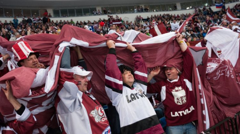 Latvijas fani. Foto: Vladislavs Proškins, F64