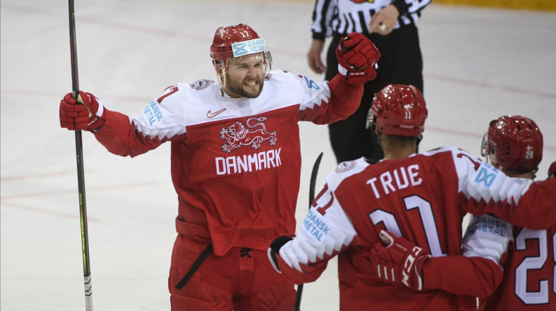 Niklass Jensens svin vārtu guvumu. Foto: AP/Scanpix