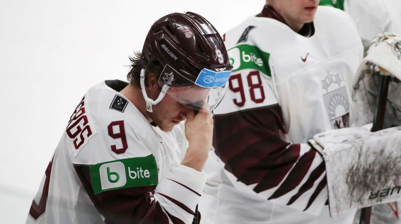 Renārs Krastenbergs pēc spēles. Foto: Natalia Fedosenko/TASS/Scanpix