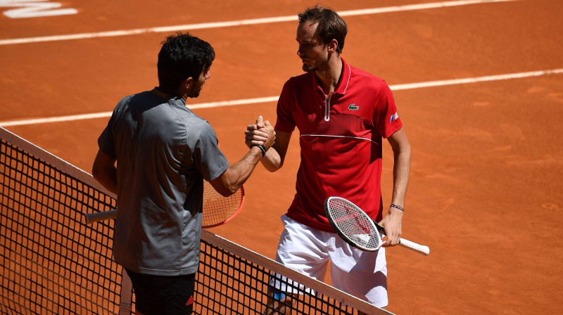 Kristians Garins un Daniils Medvedevs. Foto: imago/Scanpix