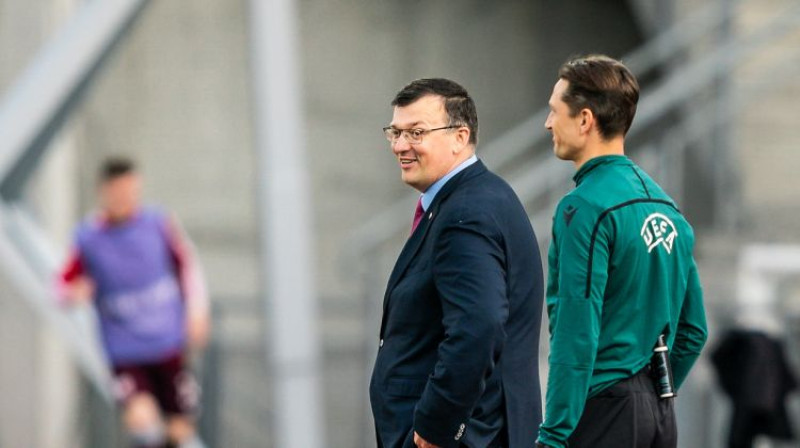 Dainis Kazakevičs un Andris Treimanis. Foto: LFF