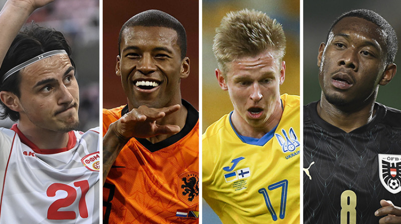 Eljifs Elmass/Džordžinjo Veinaldums/Oleksandrs Zinčenko/Deivids Alaba. EPA/AP/Scanpix