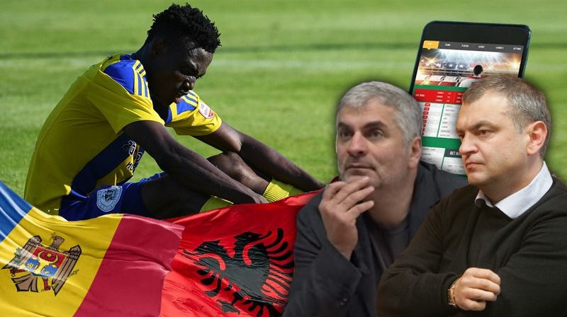 Adlans Šišhanovs un Oļegs Gavrilovs. Foto: Romāns Kokšarovs/f64, FK Ventspils, Jānis Saliņš/f64. Kolāžas autors: Emīls Ozerinskis.