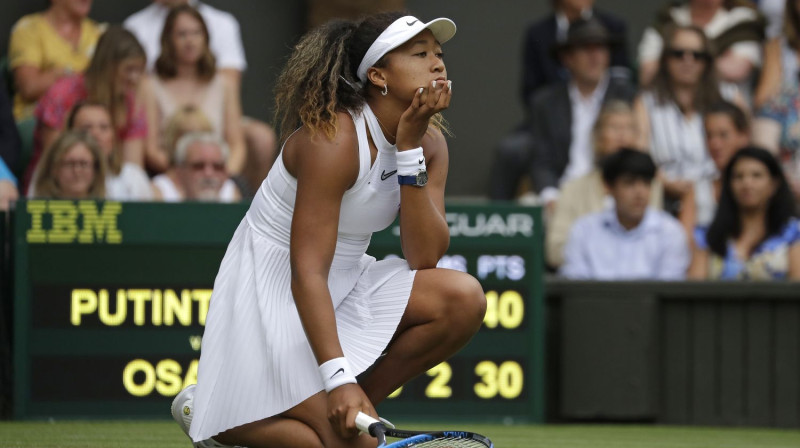 Naomi Osaka Vimbldonā pirms diviem gadiem. Foto: AP/Scanpix