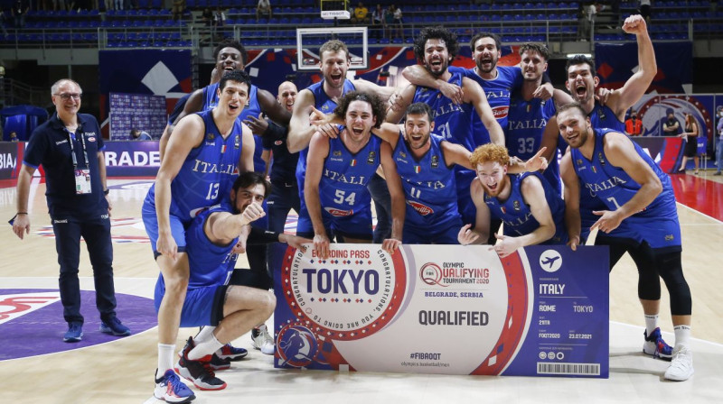 Itālijas basketbola izlase. Foto: Novak Djurovic/Reuters/Scanpix
