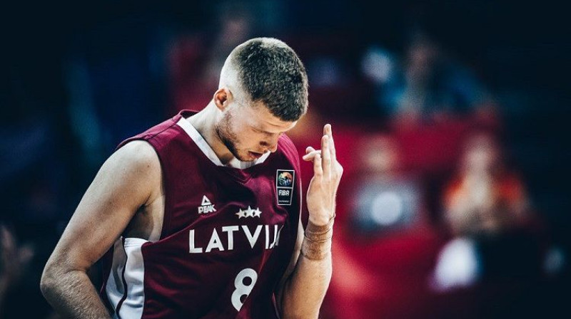 Dāvis Bertāns. Foto: FIBA