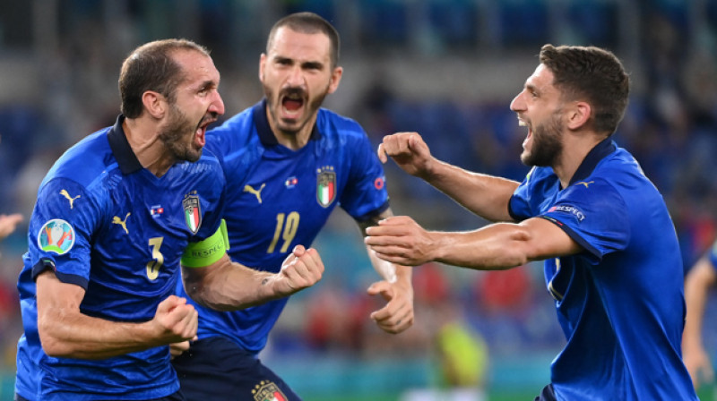 Itālijas izlases futbolisti. Foto: ZUMA Press/Scanpix