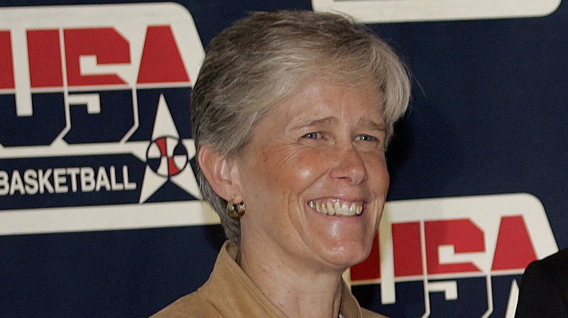 Kerola Kallana "USA Basketball" preses konferencē 2009. gada 15. aprīlī "UConn" kampusā. Foto: AP/Scanpix
