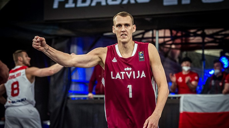 Nauris Miezis 2021. gada maijā Austrijas pilsētā Grācā. Foto: FIBA