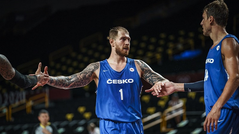 Patriks Auda un Čehija: pirmā uzvara olimpiskajā turnīrā. Foto: FIBA