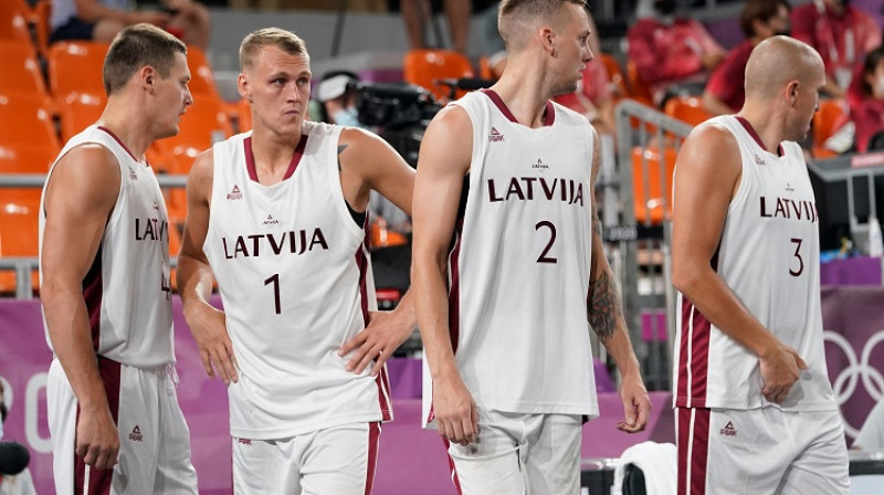 Latvijas 3x3 basketbola izlase. Foto: f64