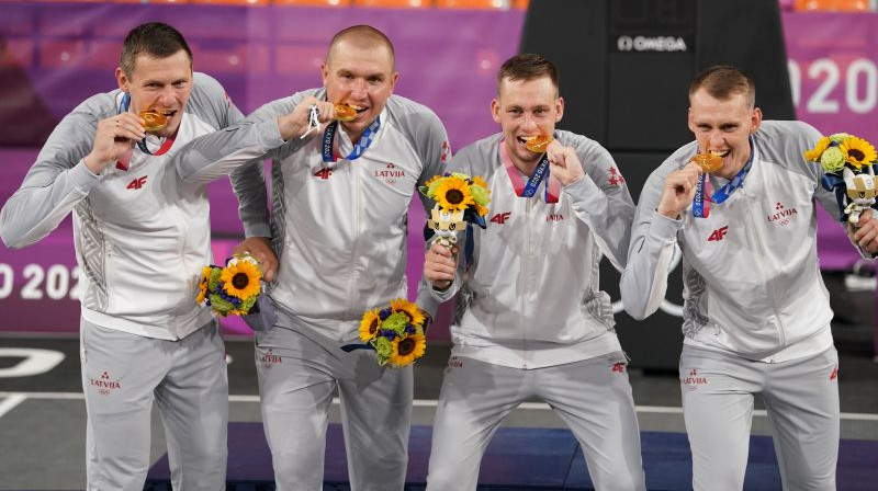Latvijas olimpiskie čempioni. Foto: f64