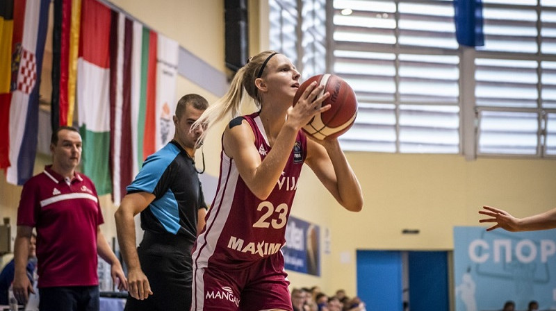 Līna Loceniece 2021. gada jūlijā Sofijā. Foto: FIBA