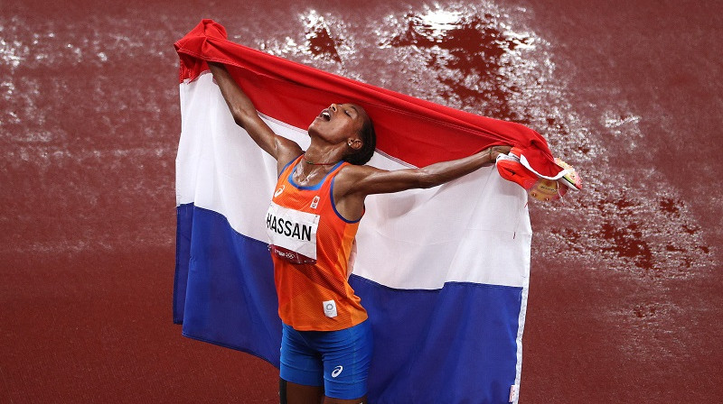 Sifana Hasana: zelts 5000 metru skrējienā sievietēm. Foto: Olympics
