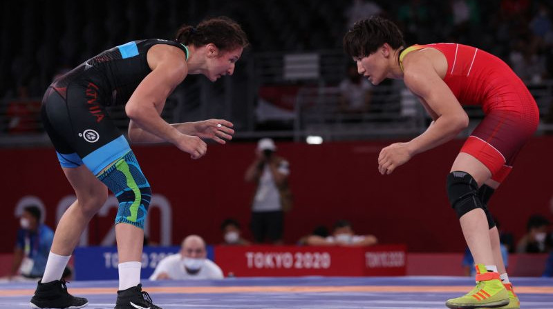 Anastasija Grigorjeva (no kreisās). Foto: AFP/Scanpix