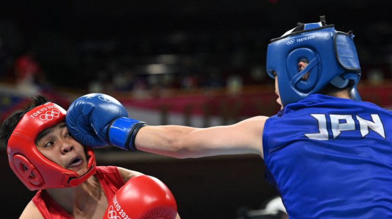 Sena Irie uzbrukumā. Foto: AFP/Scanpix