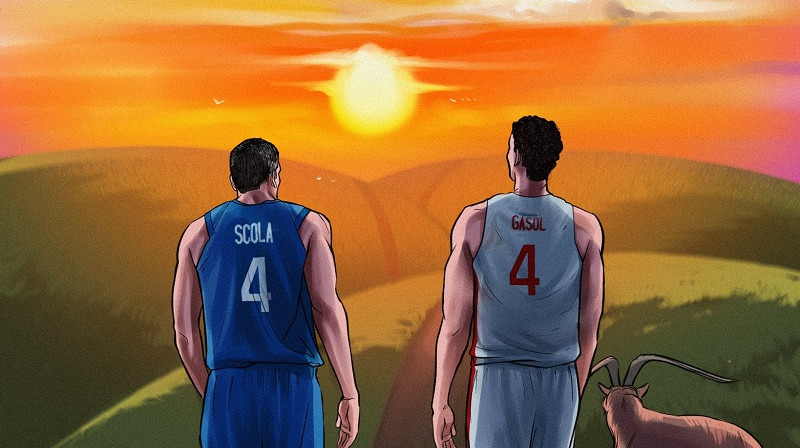 Luiss Skola un Pau Gazola: pēdējās spēles Argentīnas un Spānijas valstsvienībās. Attēls: FIBA