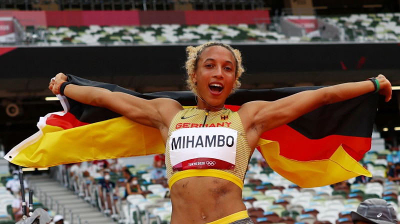 Malaika Mihambo. Foto: Kai Pfaffenbach/Reuters/Scanpix
