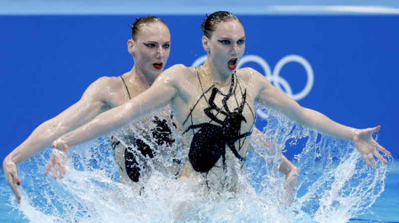 Svetlana Romašina un Svetlana Koļesņičenko. Foto: EPA/Scanpix