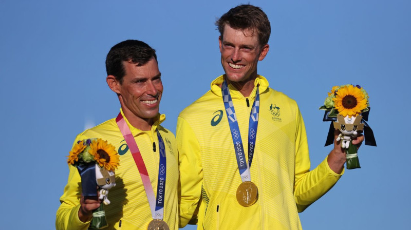 Austrālijas burātāji Metjū Belčers un Vils Raiens. Foto: Ivan Alvarado/Reuters/Scanpix
