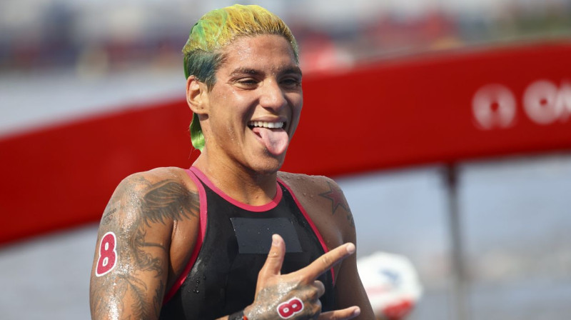 Brazīlijas peldētāja Ana Marsela Kunja. Foto: Leonhard Foeger/Reuters/Scanpix