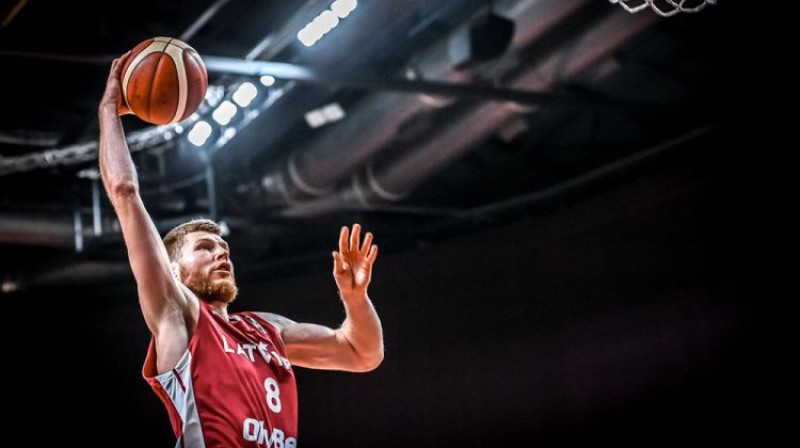 Dāvis Bertāns. Foto: FIBA