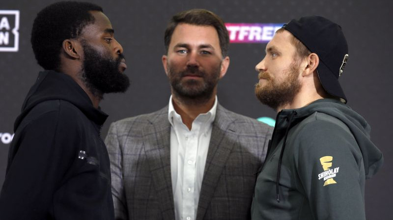 Džošua Buatsi, Edijs Hērns un Ričards Bolotņiks. Foto: Action Images via Reuters/Scanpix