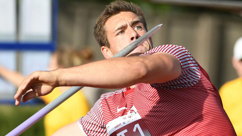 Rolands Štrobinders. Foto: Romāns Kokšarovs/Athletics.lv