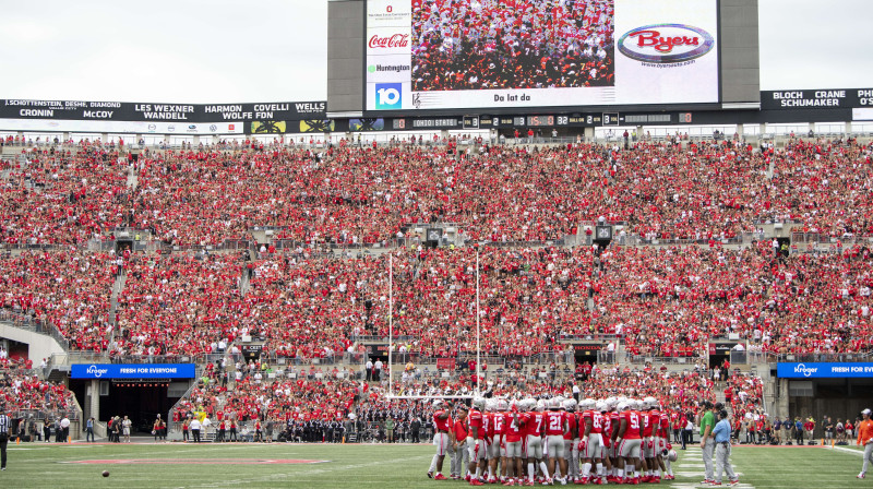 Ohaio štata universitātes stadions mačā pret Oregonu, Foto:AFP/Scanpix