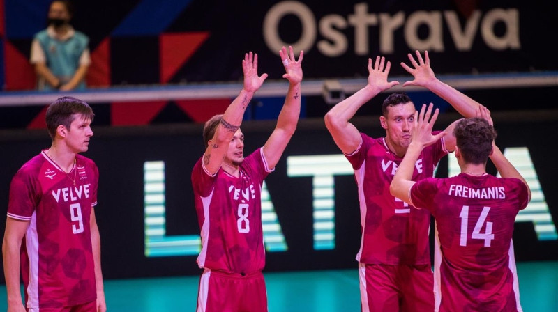 Latvijas volejbola izlase. Foto: CEV