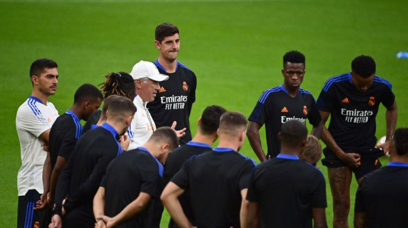 ''Real'' gatavojas spēlei pret ''Inter''. Foto: AFP/Scanpix