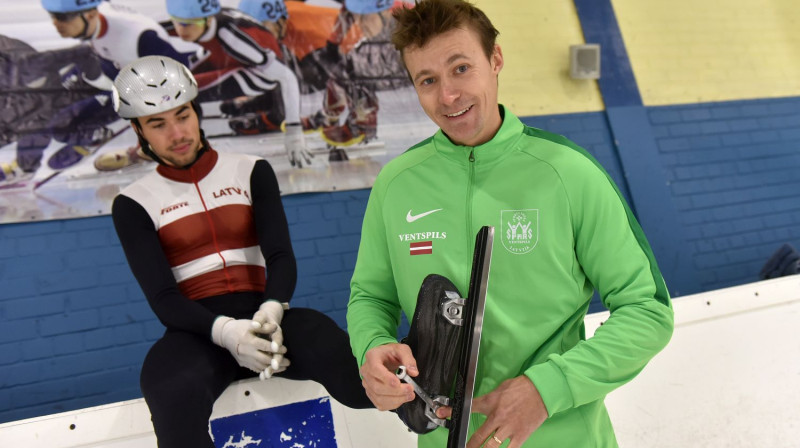 Roberts Krūzbergs un Jēkabs Saulītis. Foto: Juris Ģigulis,Ventas Balss