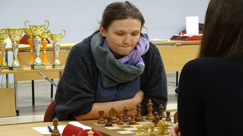 Vienpadsmitkārtējā Latvijas čempione Laura Rogule. Foto: Latvijas šaha federācija.