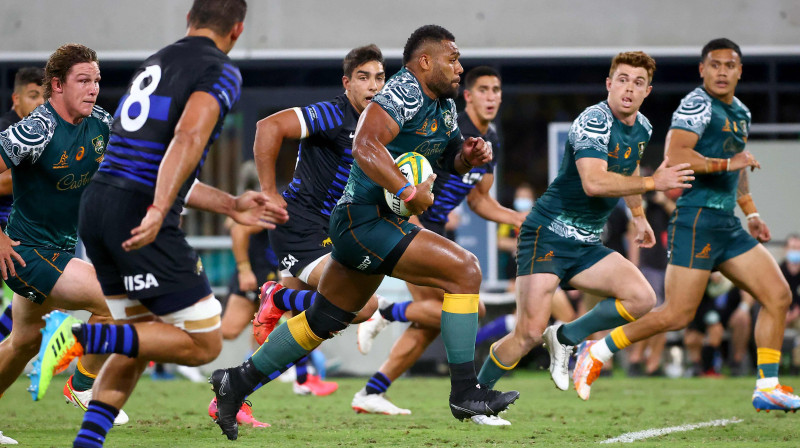 Samu Kerevi (ar bumbu) Foto:AFP/Scanpix