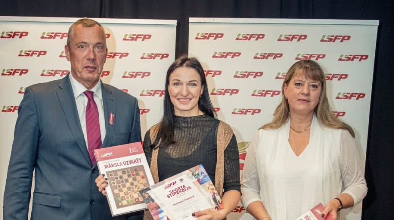 Einars Fogelis, Anastasija  Grigorjeva, Agrita Ābele. Foto: lsfp.lv