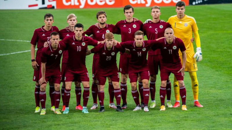 U21 izlases pirmajā sabraukumā. Foto: LFF
