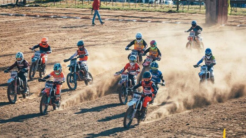 Motokrosa sacensības. Foto: Foto: Māris Stiprais