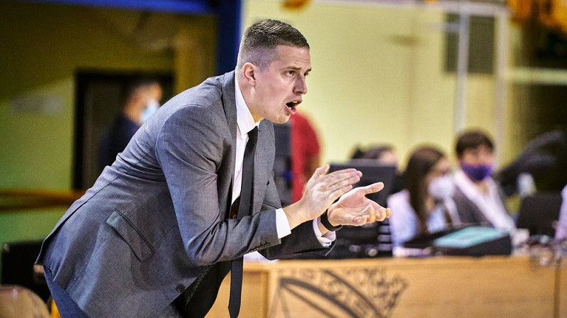 Mārtiņš Gulbis 2021. gada 13. oktobrī Salamankā. Foto: FIBA