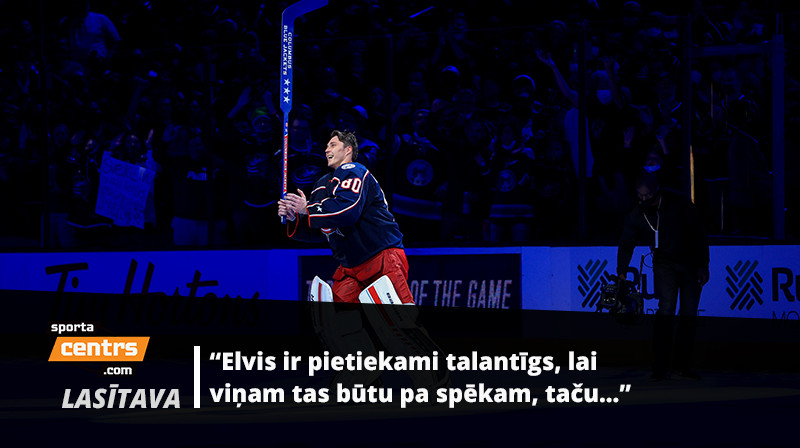 Elvis Merzļikins. Foto: USA Today Sports/Scanpix