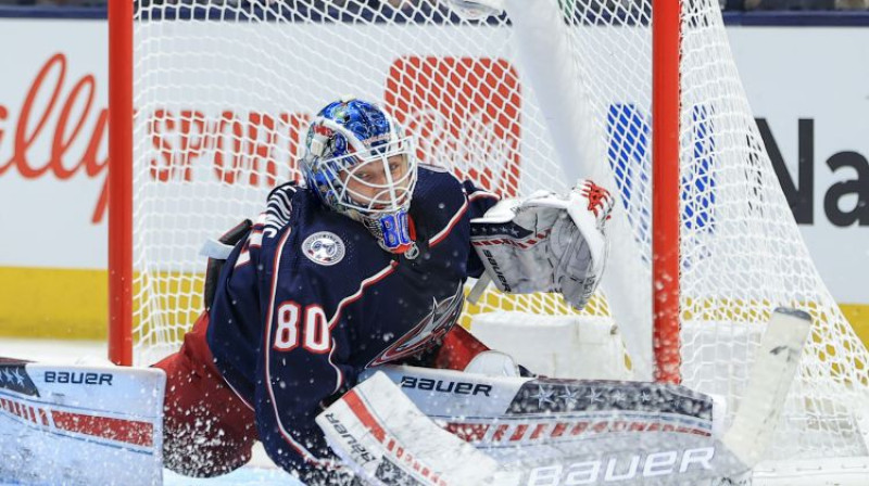 Elvis Merzļikins. Foto: USA TODAY Sports/Scanpix