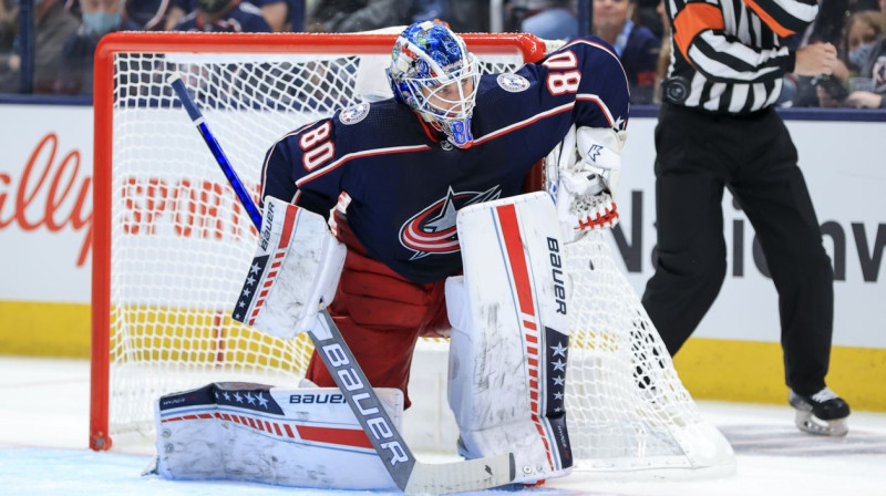 Elvis Merzļikins. Foto: Aaron Doster/USA Today Sports/Scanpix