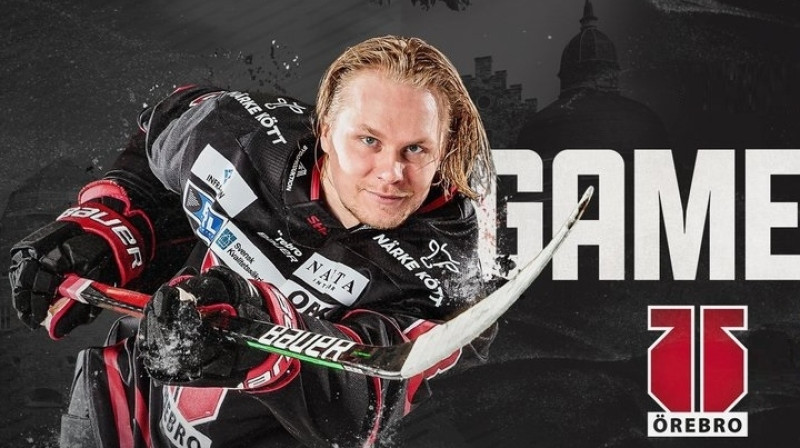 Rodrigo Ābols. Foto: Örebro Hockey