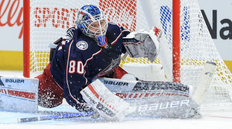 Elvis Merzļikins. Foto: USA Today Sports/Scanpix