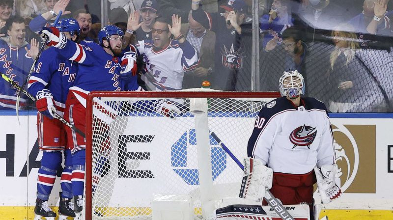 "Rangers" hokejisti un Elvis Merzlikins Foto: AFP/Scanpix