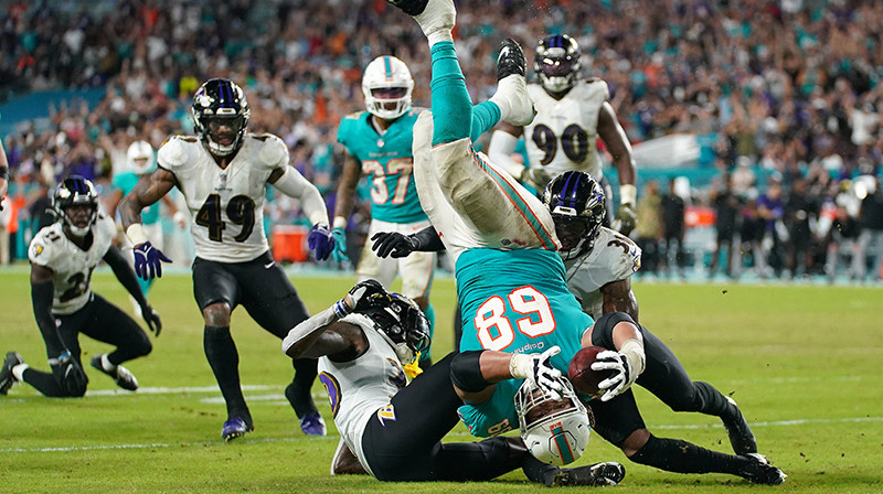 Maiami "Dolphins" spēlētājs Roberts Hants. Foto: USA Today Sports/Scanpix