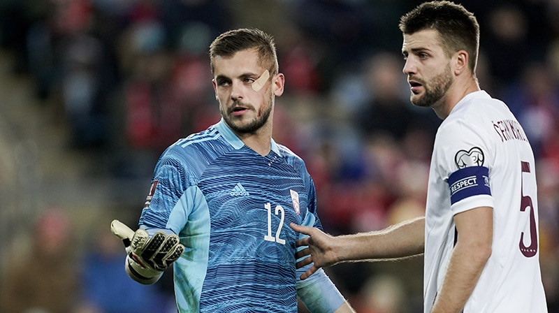 Roberts Ozols un Antonijs Černomordijs. Foto: EPA/Scanpix